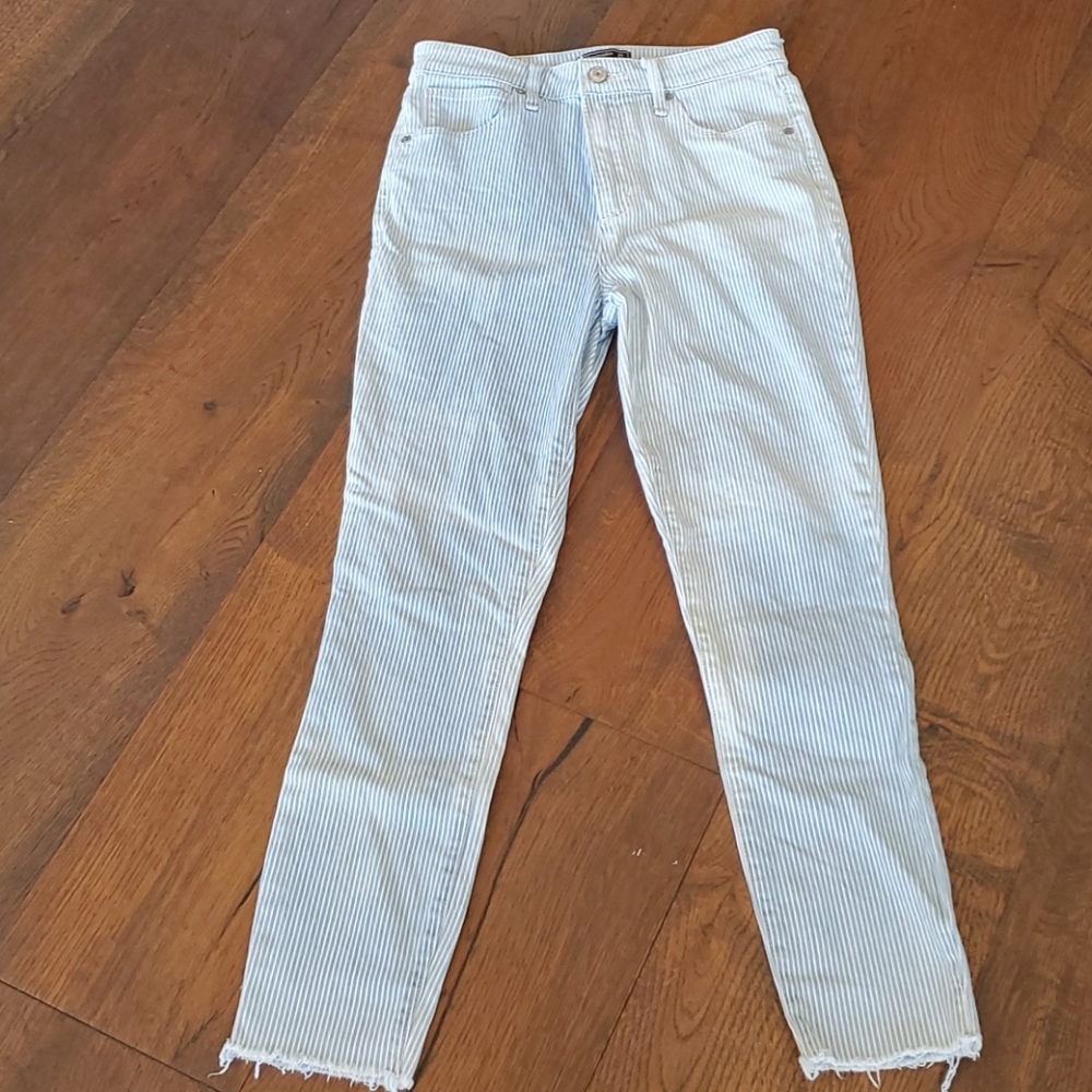 Abercrombie striped jeans